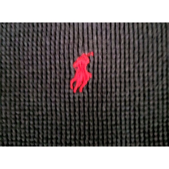 Polo Ralph Lauren Mens Black Waffle Knit Thermal Pullover Sleepwear Shirt Large - Picture 6 of 8